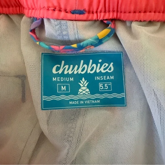 Chubbies The Spades Blue Floral Swim Trunks - Picture 6 of 9